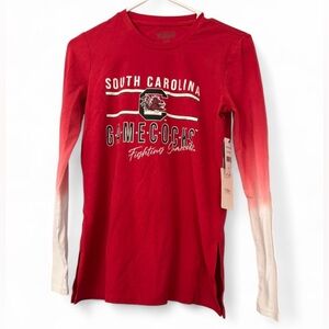 NWT Women's Wear by Erin Andrews South Carolina Gamecocks Ombré Tee XS $55 MSRP